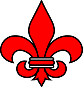 Red Fleur De Lis Logo - Red Fleur De Lis Clip Art at Clker.com - vector clip art online ...