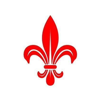 Red Fleur De Lis Logo - Amazon.com: (2x) Fleur De Lis - Red - Sticker #2 - Decal - Die Cut ...