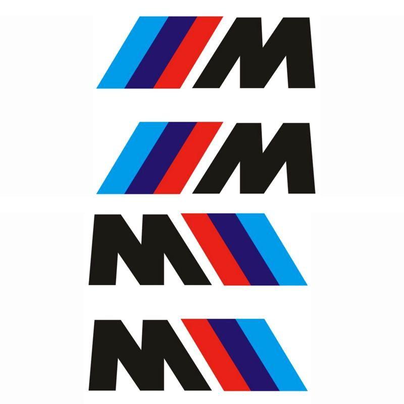 M Car Logo - 2019 Wholesale M Logo Glue Stickers Modified M Standard Car Styling ...