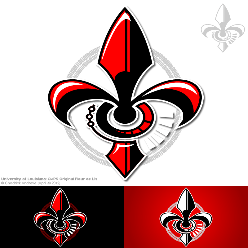 Red Fleur De Lis Logo - Flor De Lis Logo