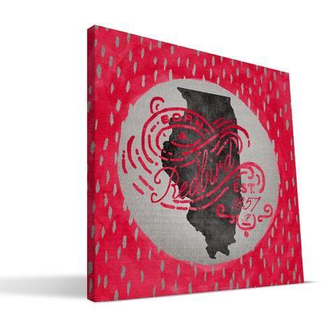 Old Illinois State Redbirds Logo - Paulson Designs. Illinois State Decor