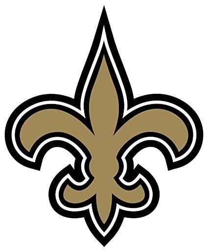 Saints Football Logo - New Orleans Saints auto Decal Size NFL Football Logo