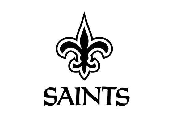 Saints Football Logo - New Orleans Saints NFL football sport logo wall art decal | Etsy