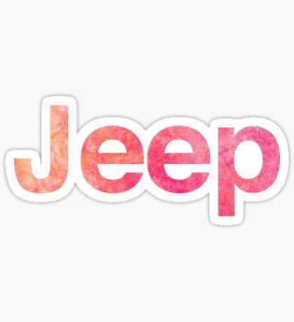 Orange Jeep Logo - Jeep Logo' Sticker by kristenk14. Stickers. Jeep