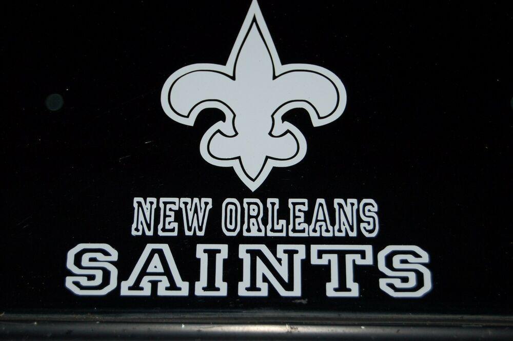 Saints Football Logo - New Orleans Saints Football Logo Vinyl Decal Sticker 77112z | eBay