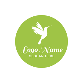 Bird with Green Circle Logo - Free Hummingbird Logo Designs. DesignEvo Logo Maker