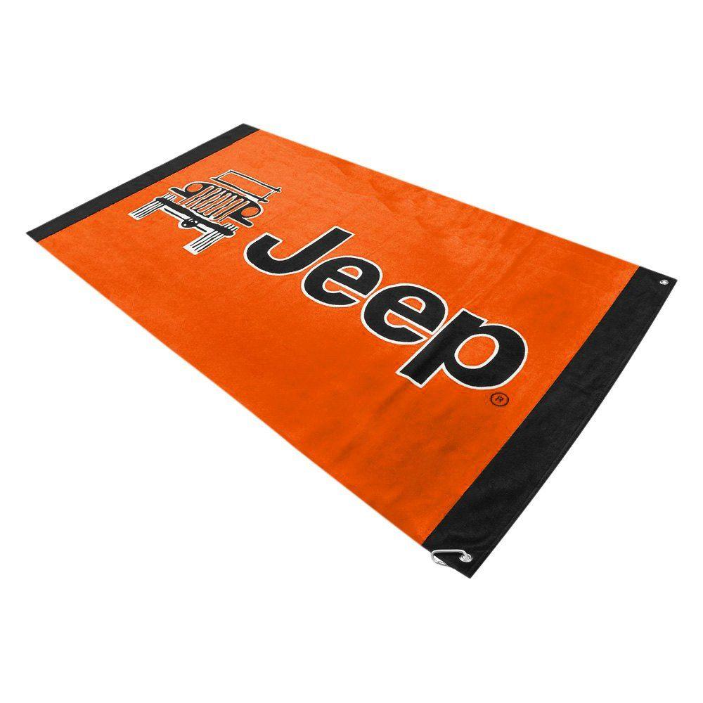 Orange Jeep Logo - Seat Armour® T2G100OR - Towel 2 Go Orange Seat Cover with Jeep ...