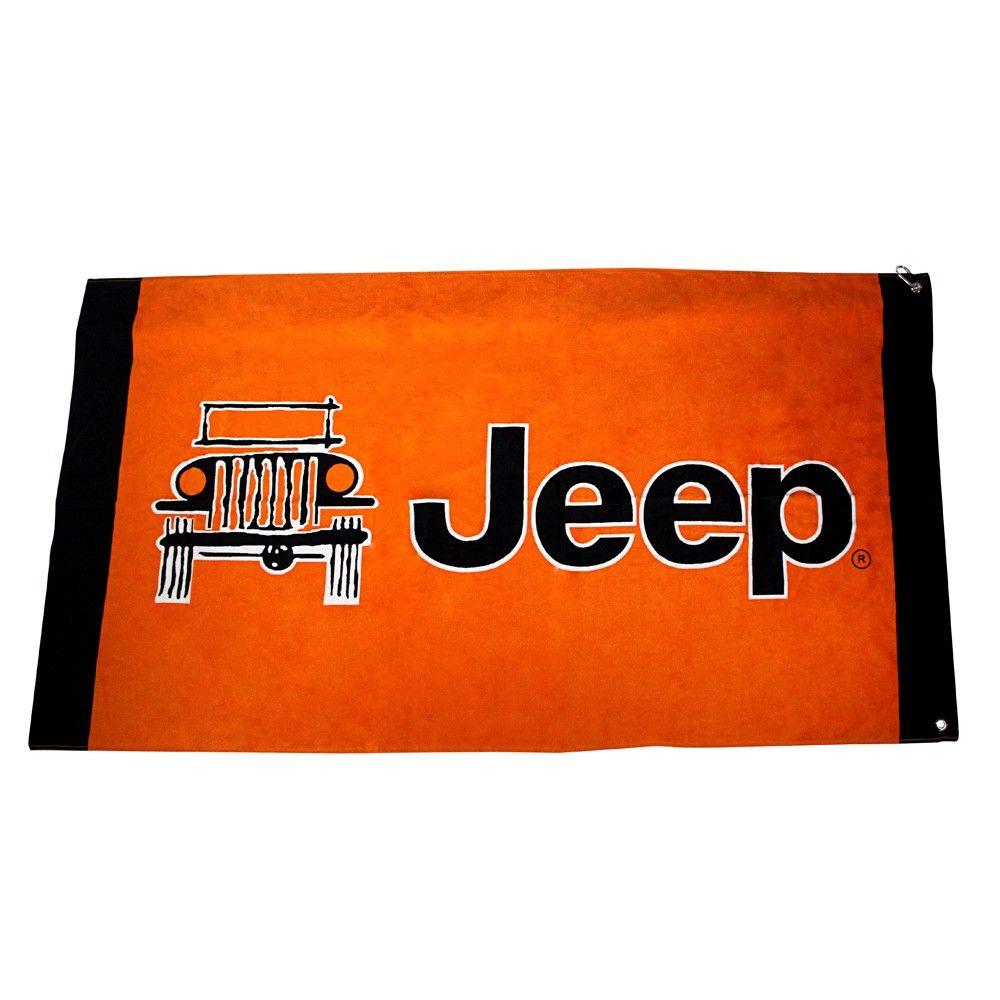 Orange Jeep Logo - Jeep Wrangler Towel 2 Go Orange With Jeep Logo 2007 2018