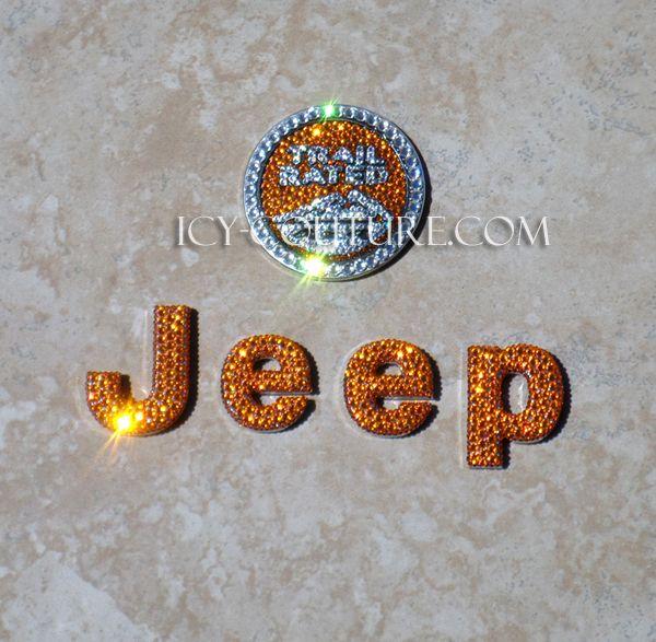 Orange Jeep Logo - Crystal JEEP WRANGLER Replacement Emblems. Whats Your Color?