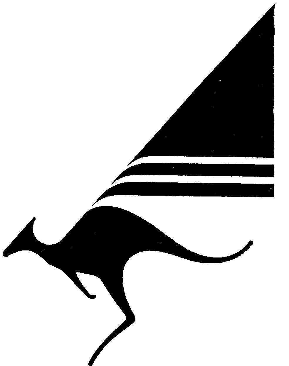 Kangaroo in Triangle Logo - Kangaroo Triangle Logo - Proga | Info