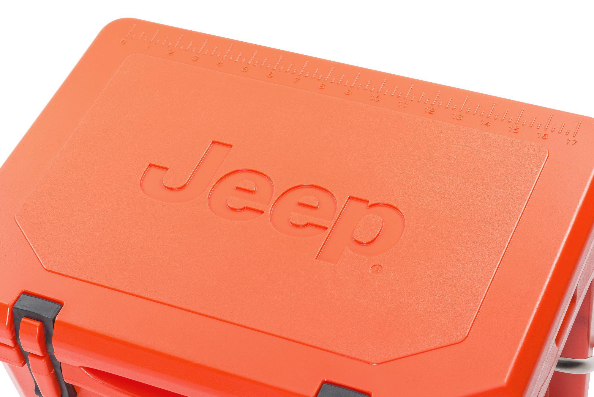 Orange Jeep Logo - Grizzly G20 20 Qt. Jeep Logo Cooler | Quadratec