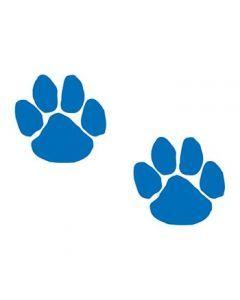 Blue Paw Logo - Two Blue Paws Temporary Tattoo