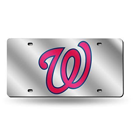 Nationals Curly w Logo - Amazon.com : Rico MLB Washington Nationals Curly W Laser Cut License