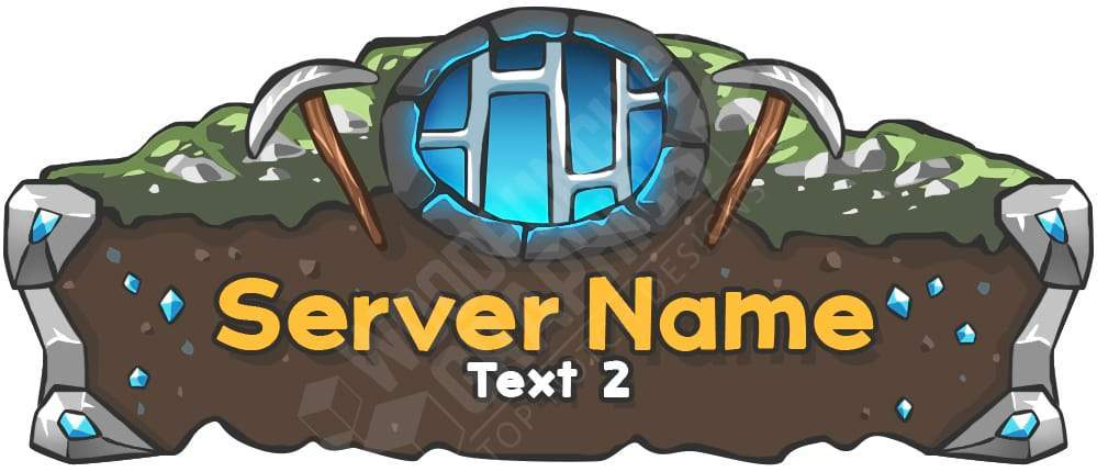 minecraft server logo template
