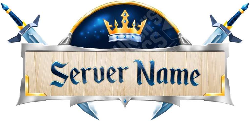 Minecraft Server Logo - Luxury - Minecraft Server Logo Template – Woodpunch's Graphics Shop