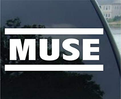 Muse Logo - MUSE BAND WHITE LOGO VINYL DECAL STICKER: Automotive