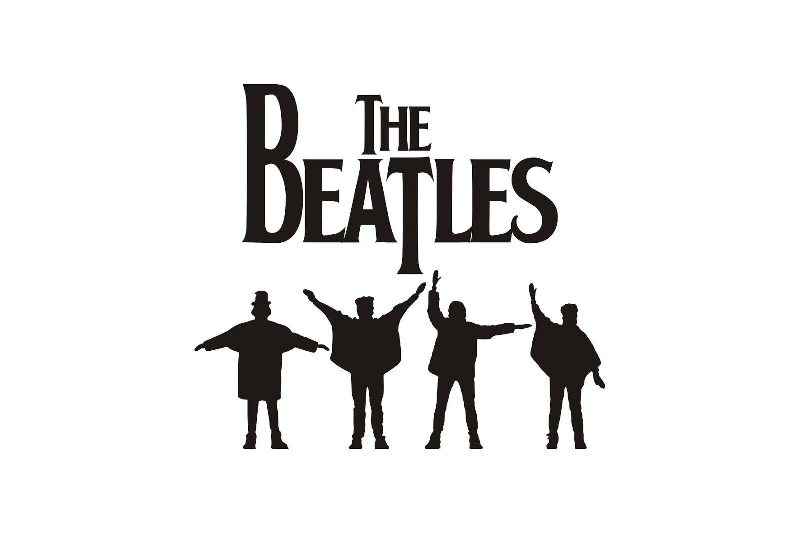 The Beatles Black and White Logo - The Beatles Logo