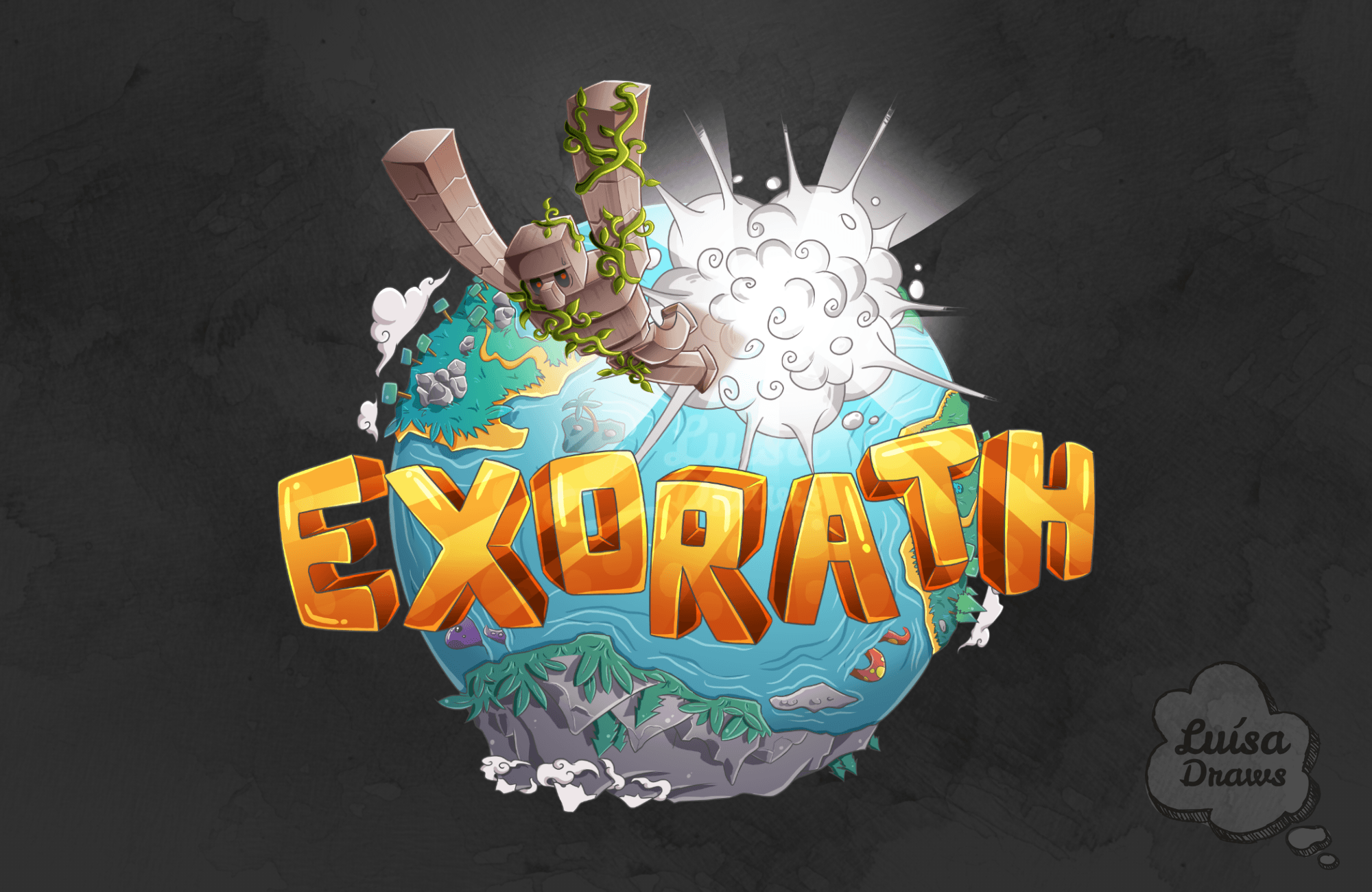 Minecraft Server Logo - Exorath Minecraft Server Logo | Server | Minecraft, Minecraft art, Art