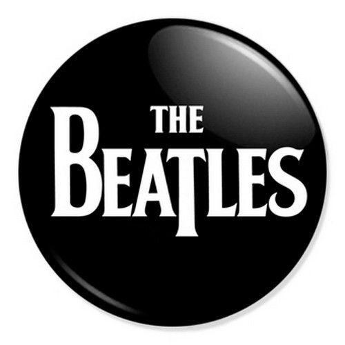 The Beatles Black and White Logo - The Beatles Iconic Logo 25mm 1