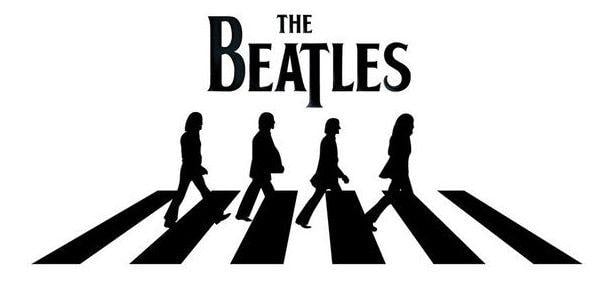The Beatles Black and White Logo - The Beatles Merchandise