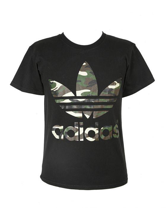 Adidas Clothing Logo - Adidas Black & Camouflage Logo T-Shirt - S Black £15.0000 | Rokit ...