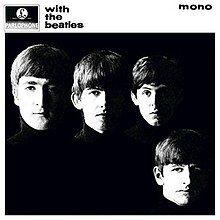 The Beatles Black and White Logo - With the Beatles