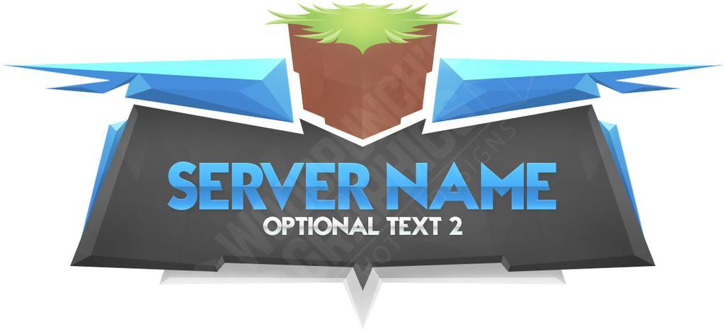 minecraft server logo template