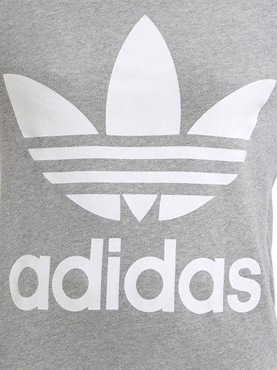Adidas Clothing Logo - ADIDAS ORIGINALS WOMEN CLOTHING LOGO HOODED FRENCH TERRY SWEATSHIRT ...