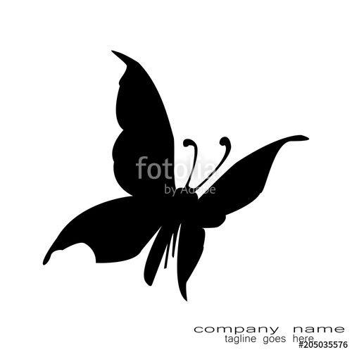 Black Butterfly Logo - Black Butterfly Logo Stock Image And Royalty Free Vector Files