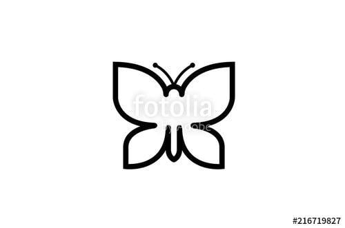 Black Butterfly Logo - Abstract Black Butterfly Logo Design Illustration Stock image