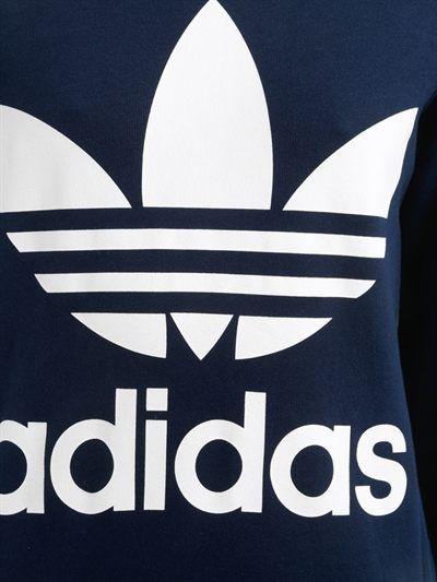 Adidas Clothing Logo - ADIDAS ORIGINALS WOMEN CLOTHING LOGO HOODED FRENCH TERRY SWEATSHIRT ...