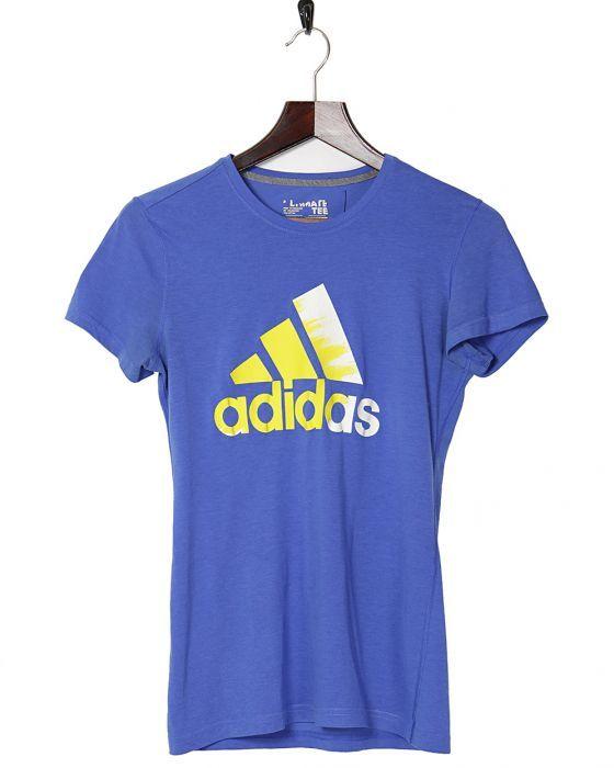 Adidas Clothing Logo - Adidas Blue Logo T Shirt Blue £22. Rokit Vintage Clothing