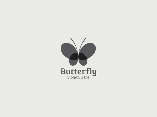 Butterfly Simple Logo - Butterfly Logo on Behance
