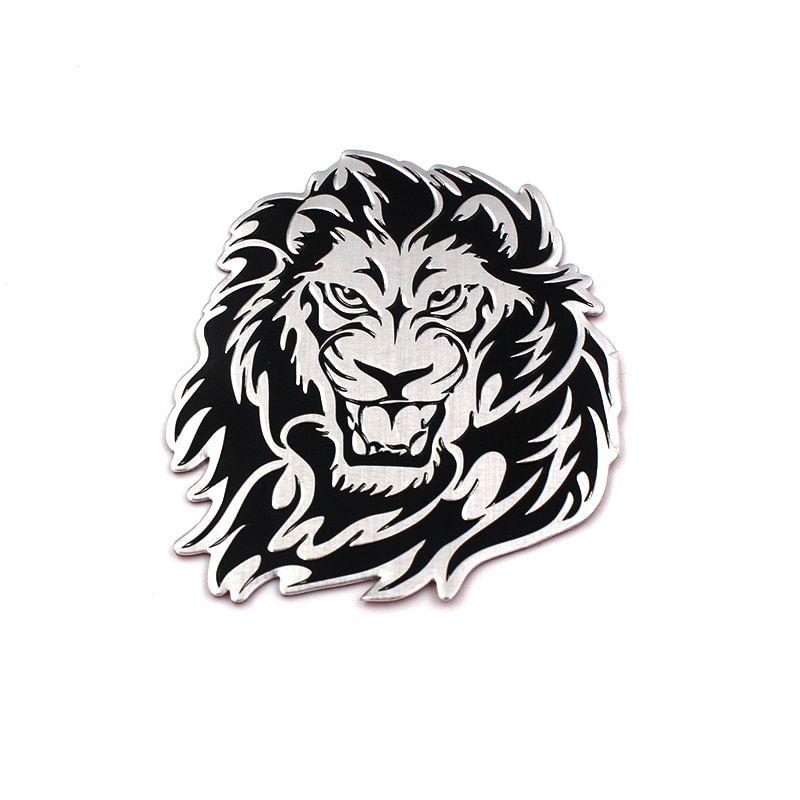 Cool Lion Logo - Car styling Cool 3D Metal Car Animal Stickers Logo Lion Eagle Tiger