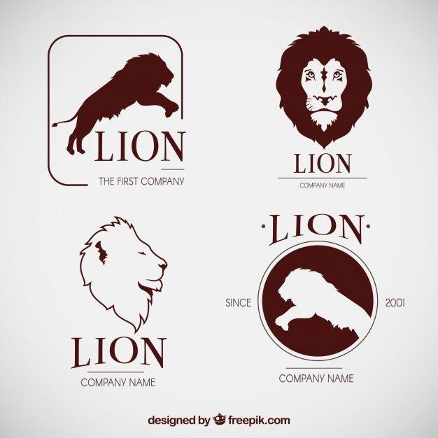 Cool Lion Logo - Original set of cool lion logos Vector | Free Download