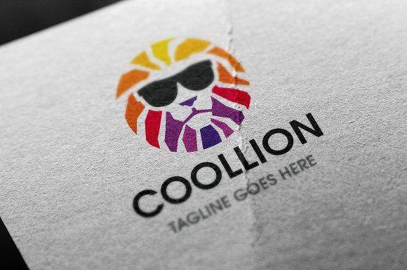 Cool Lion Logo - Cool Lion Logo Logo Templates Creative Market