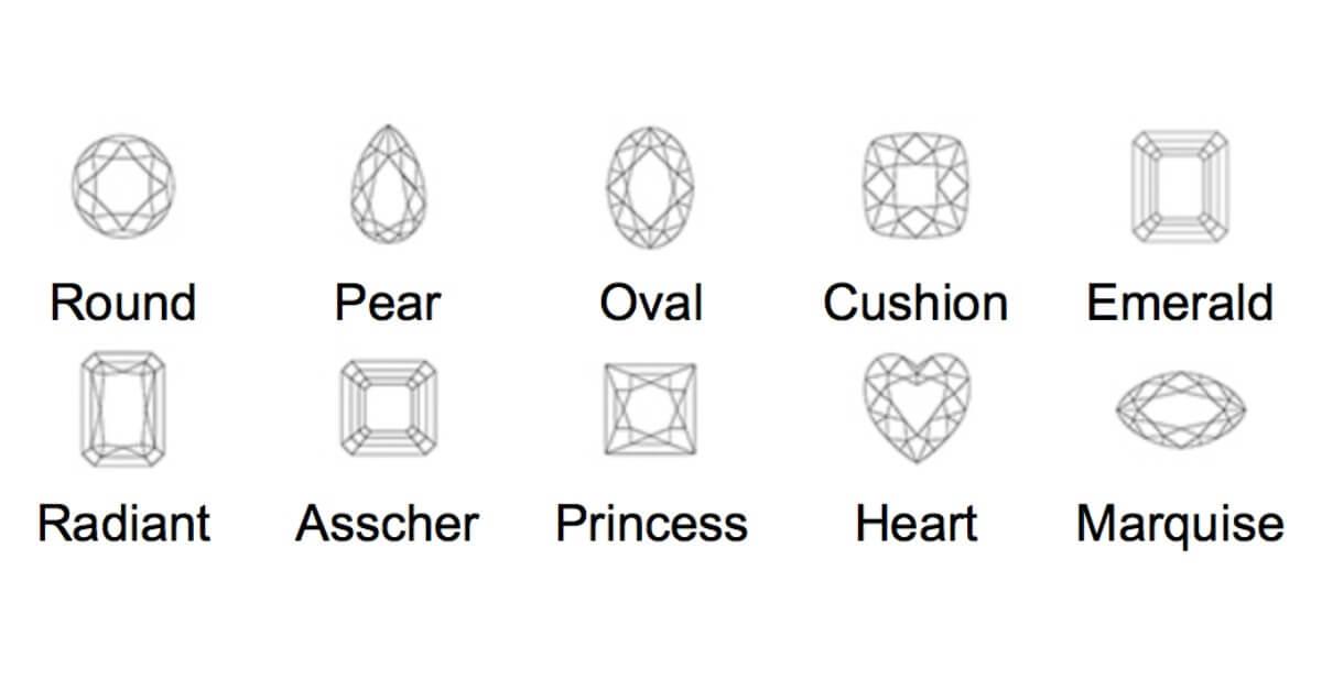 Rounded Diamond Shape Logo - What Diamond Shapes Work the Best? - Jonathan's Fine Jewelers