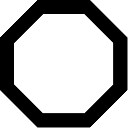 Black Octagon Logo - Black octagon outline icon - Free black octagon outline icons