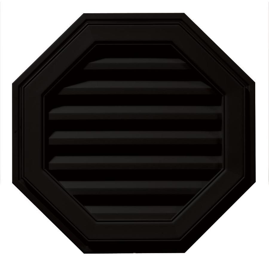 Black Octagon Logo - Builders Edge 22-in x 22-in Black Octagon Vinyl Gable Vent at Lowes.com