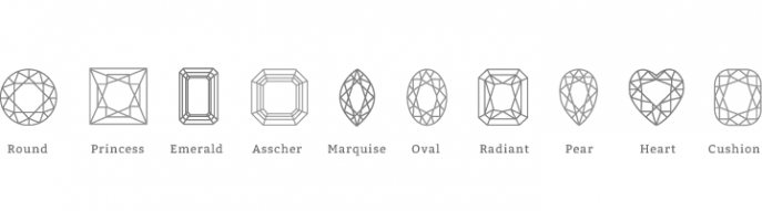 Rounded Diamond Shape Logo - Diamond Shapes | Parnelle Diamonds