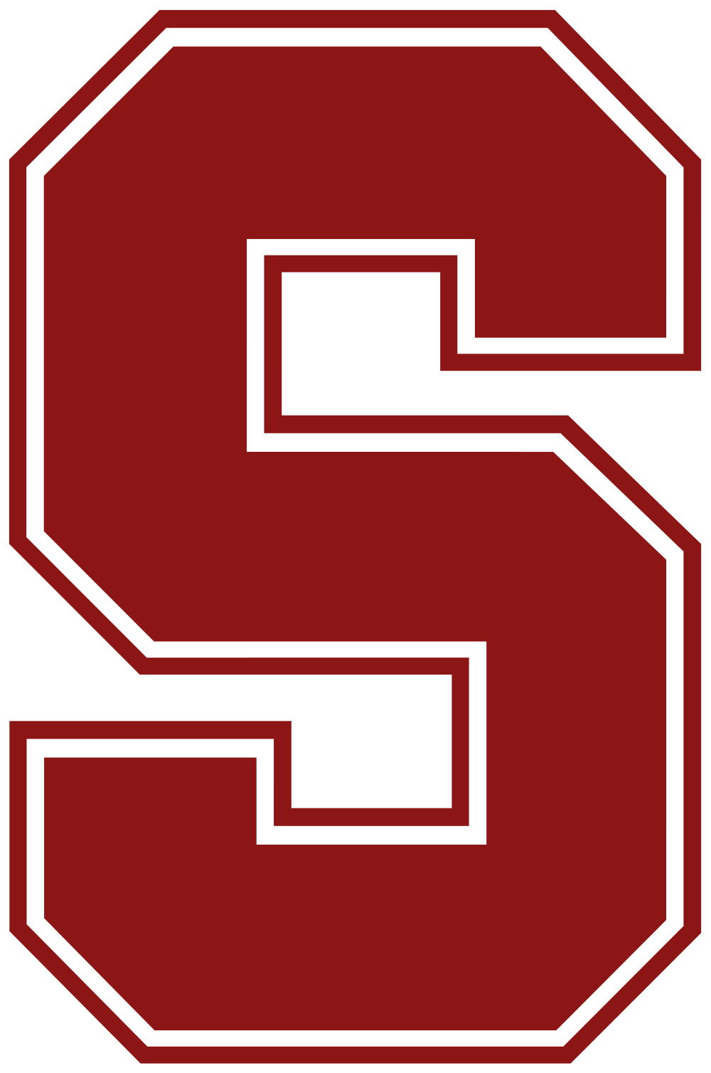 Red Letter S Logo - Stanford plain block S logo.svg