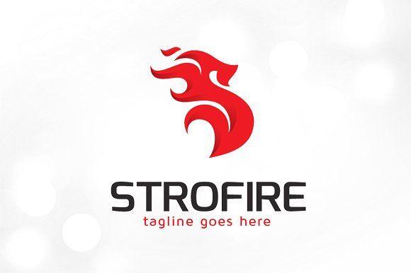 Red Letter S Logo - Strong Fire Letter S Logo Template ~ Logo Templates ~ Creative Market
