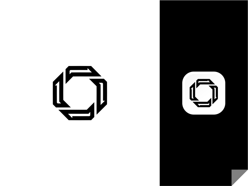 Octagon Logo - Black Octagon Logo by Granada J Munif | Dribbble | Dribbble