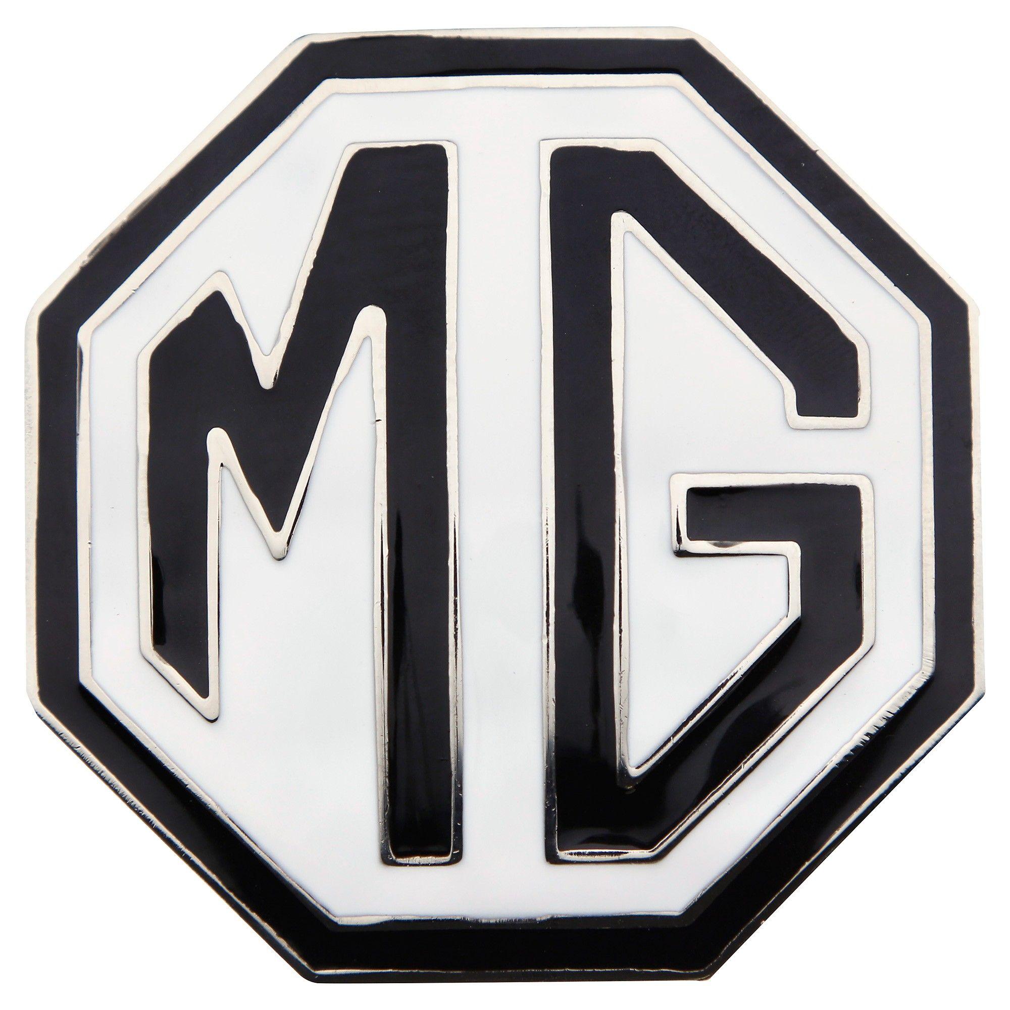 Black Octagon Logo - 201-037 MG Octagon Decorative Magnet | Moss Motors