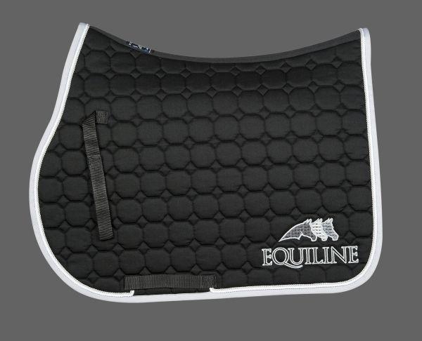 Black Octagon Logo - Babelle Octagon Saddle Cloth - Black - Equiline - €52.77 - The ...