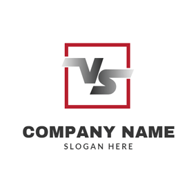 Red Square as Logo - Monogram Maker - Make a Monogram Logo Design for Free | DesignEvo