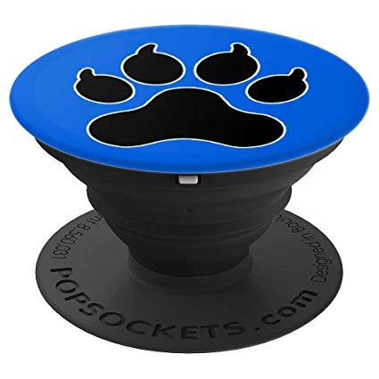 Blue Paw Logo - Amazon.com: Wampus Cat Paw Print Royal Blue, Black and White ...