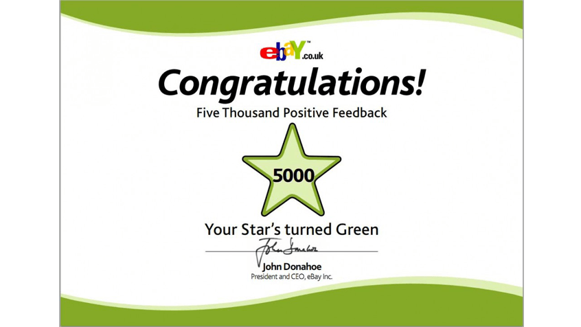 eBay Feedback Logo - Congratulations eBay feedback Stars! PDF's to all feedback Levels