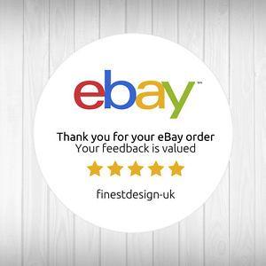 eBay Feedback Logo - Personalised Round eBay Thank You Round Labels / Stickers