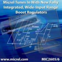 Micrel Inc Logo - Micrel Tunes In With New Fully Integrated, Wide Input Range Boost